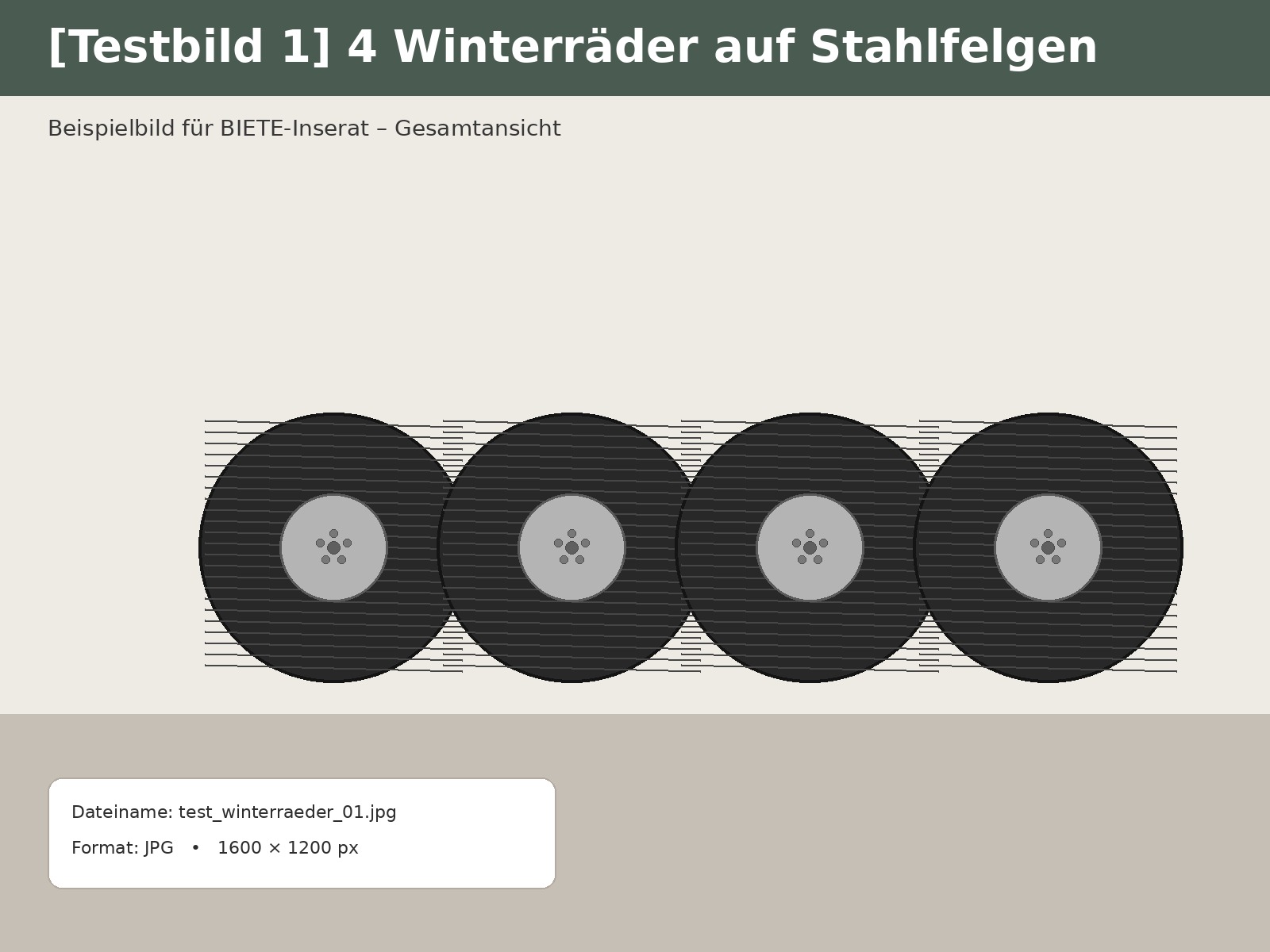 [Test] 4 Winterräder 185/65 R15 auf Stahlfelgen – Bild 1